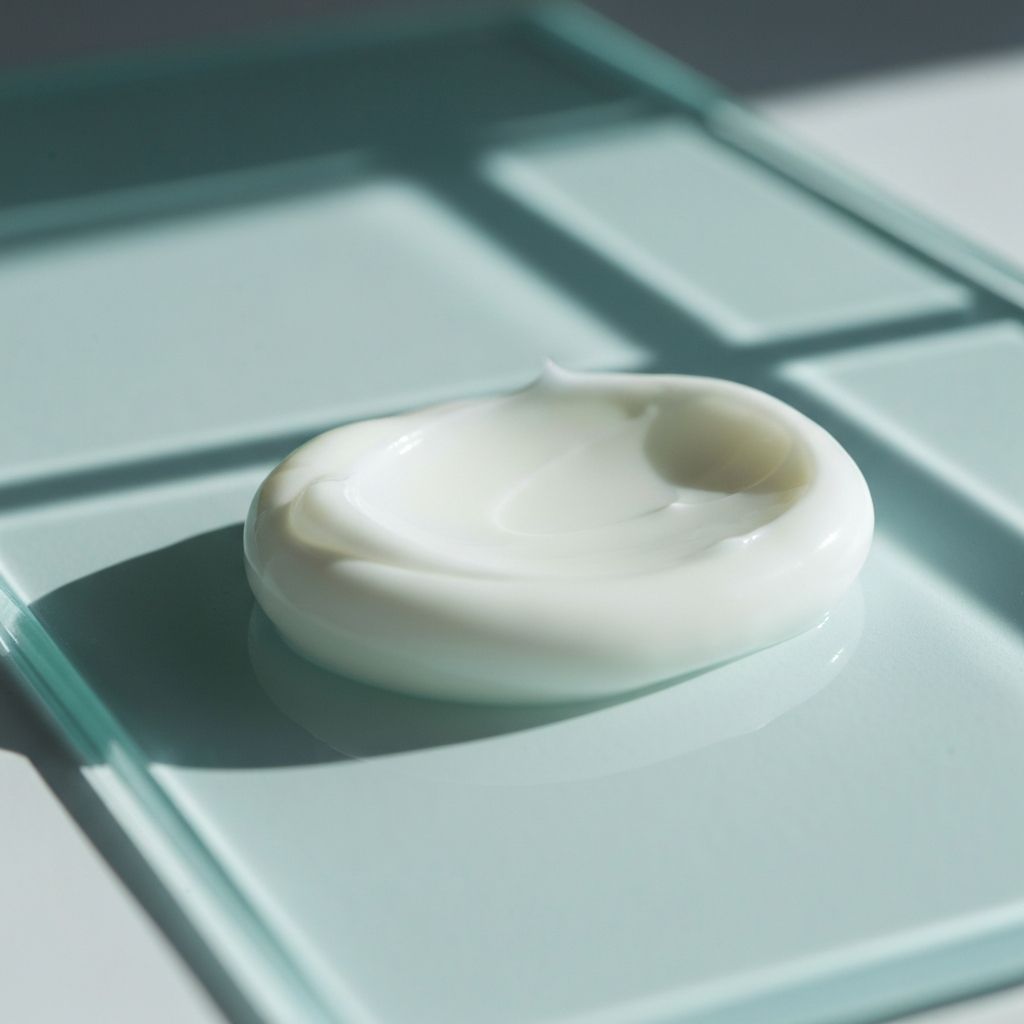 Textura suave de crema sobre superficie